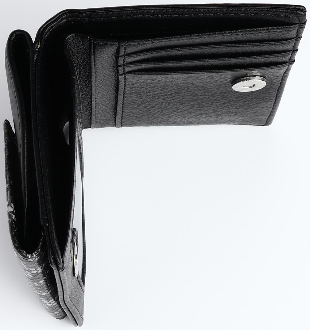 Кошелёк на магните, цвет чёрный