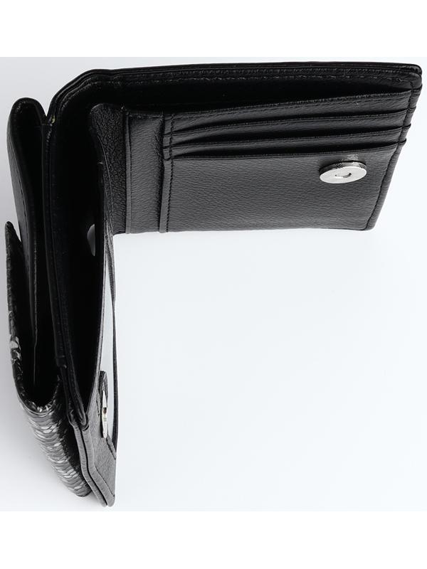 Кошелёк на магните, цвет чёрный