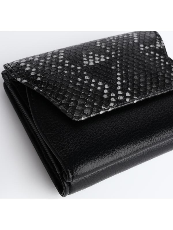 Кошелёк на магните, цвет чёрный