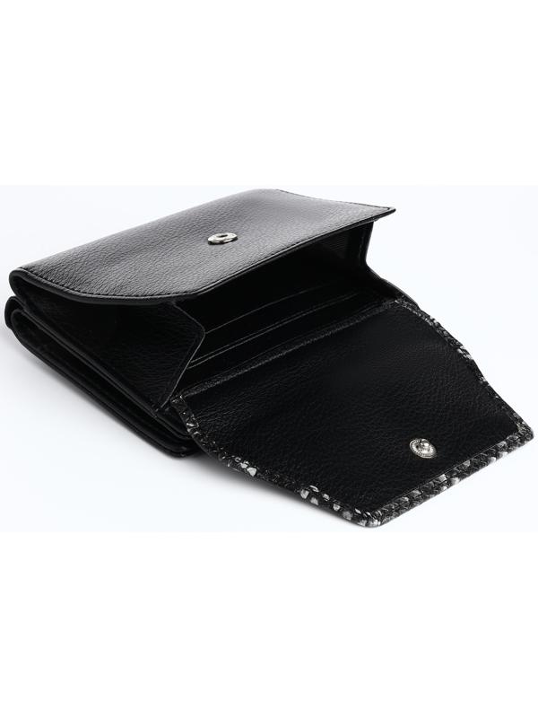 Кошелёк на магните, цвет чёрный