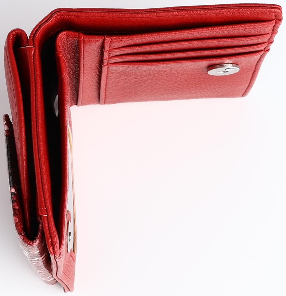 Кошелёк на магните, цвет красный