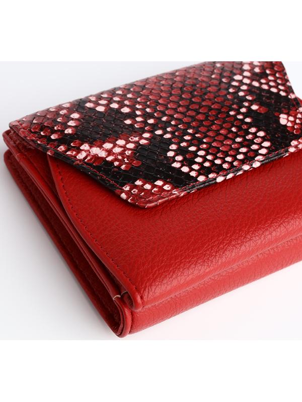 Кошелёк на магните, цвет красный