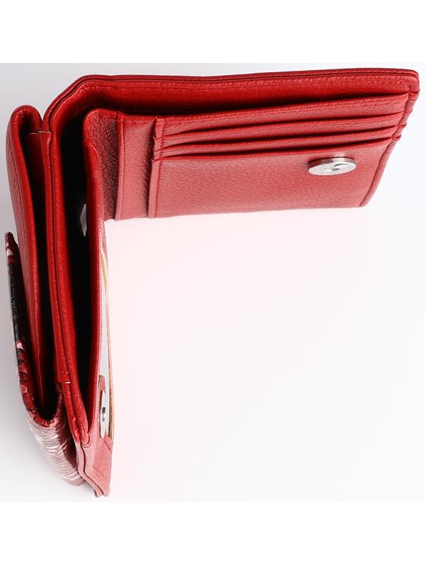 Кошелёк на магните, цвет красный