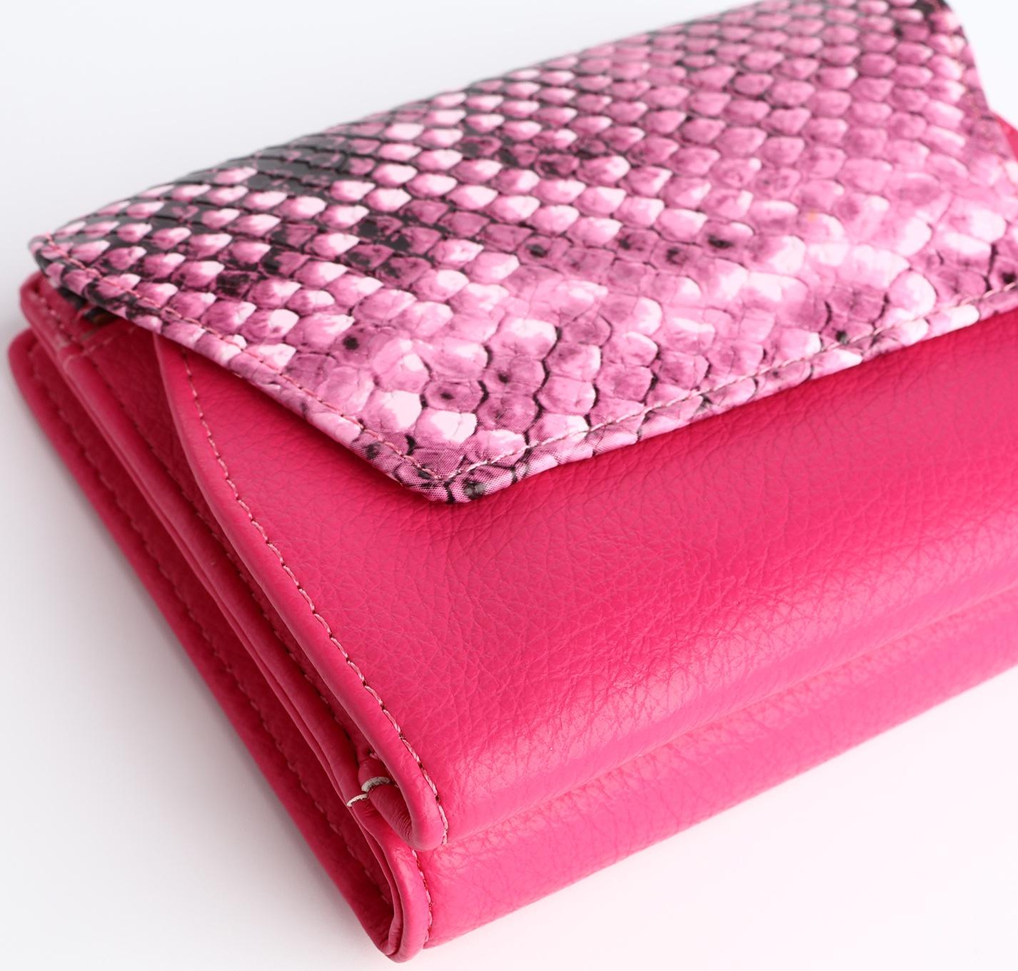 Кошелёк на магните, цвет розовый