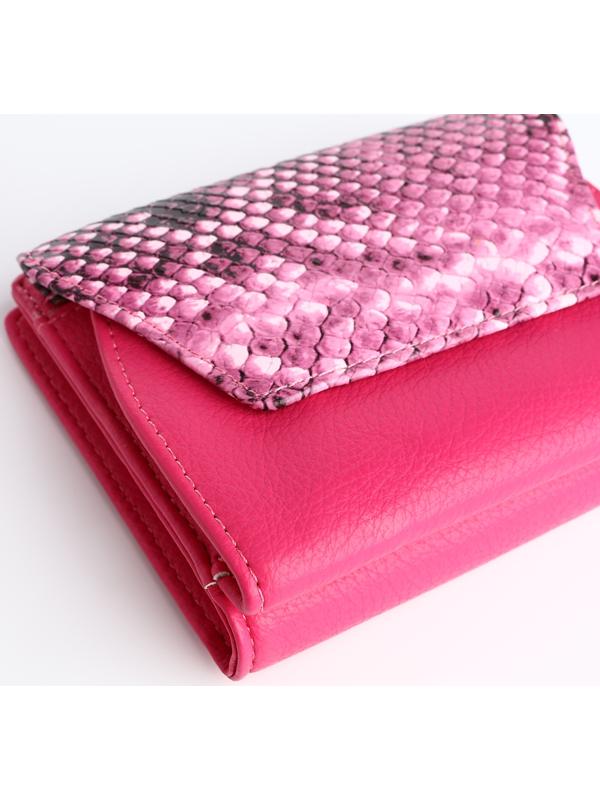 Кошелёк на магните, цвет розовый