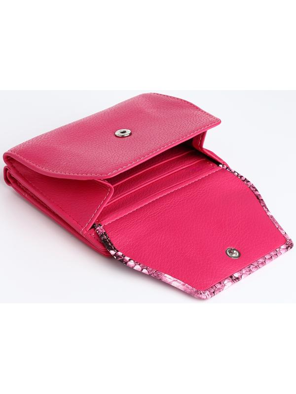 Кошелёк на магните, цвет розовый
