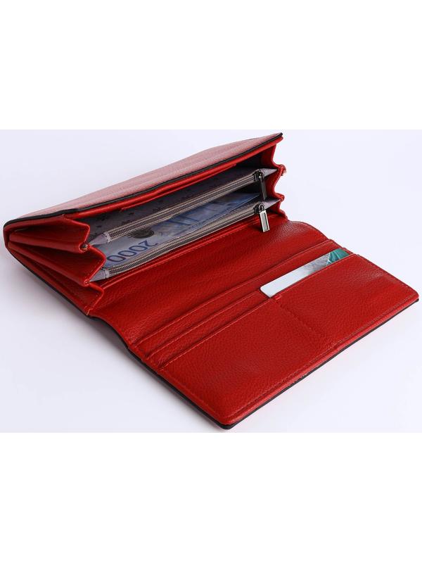 Кошелёк на магните, цвет красный