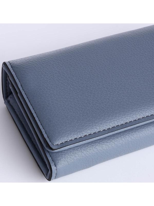 Кошелёк на магните, цвет голубой