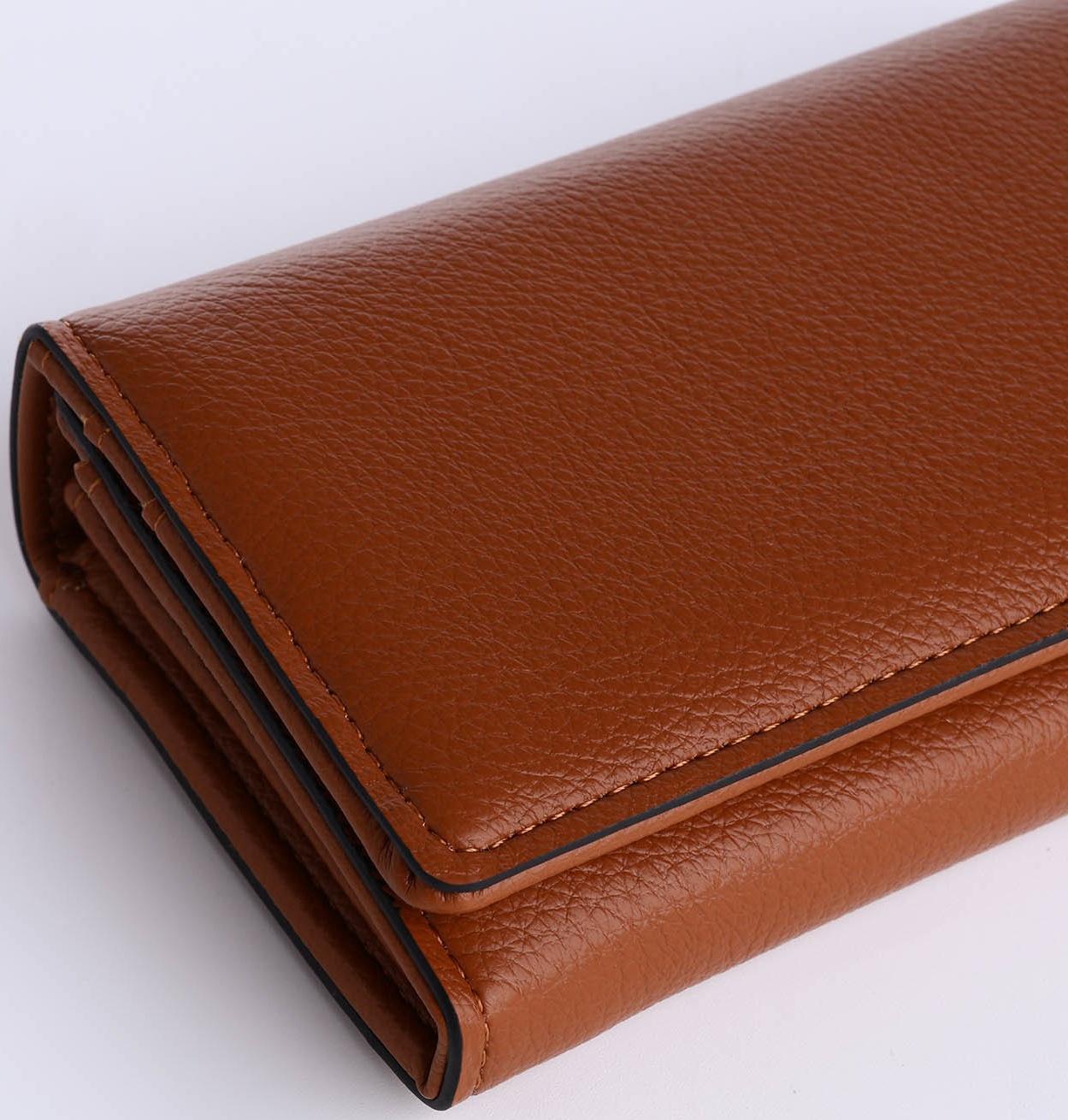 Кошелёк на магните, цвет коричневый