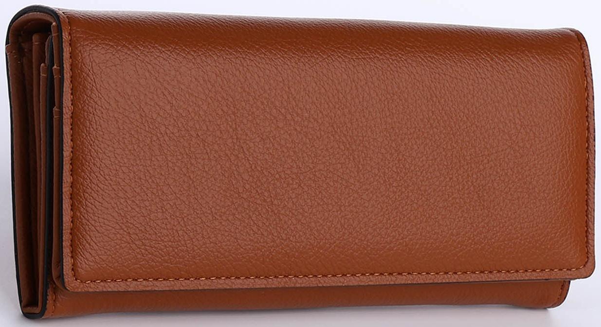 Кошелёк на магните, цвет коричневый
