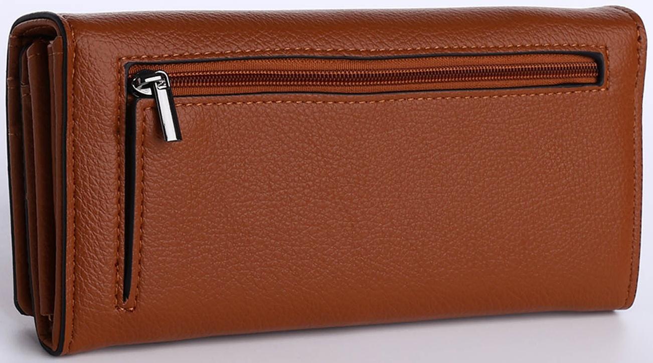 Кошелёк на магните, цвет коричневый