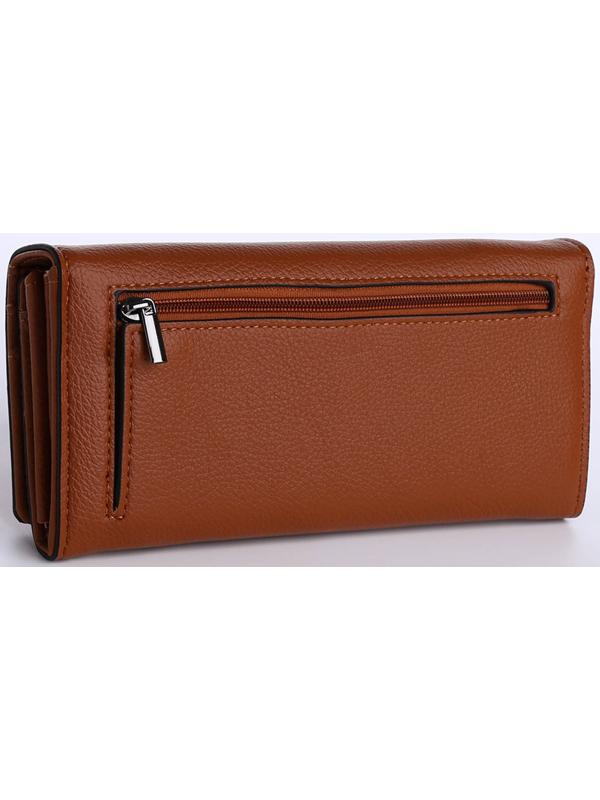 Кошелёк на магните, цвет коричневый