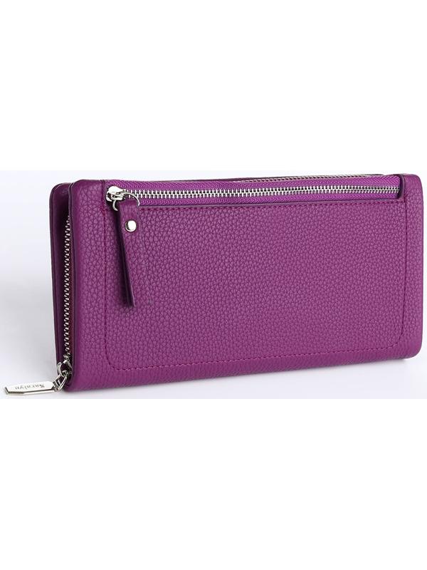 Кошелёк на молнии, цвет фиолетовый