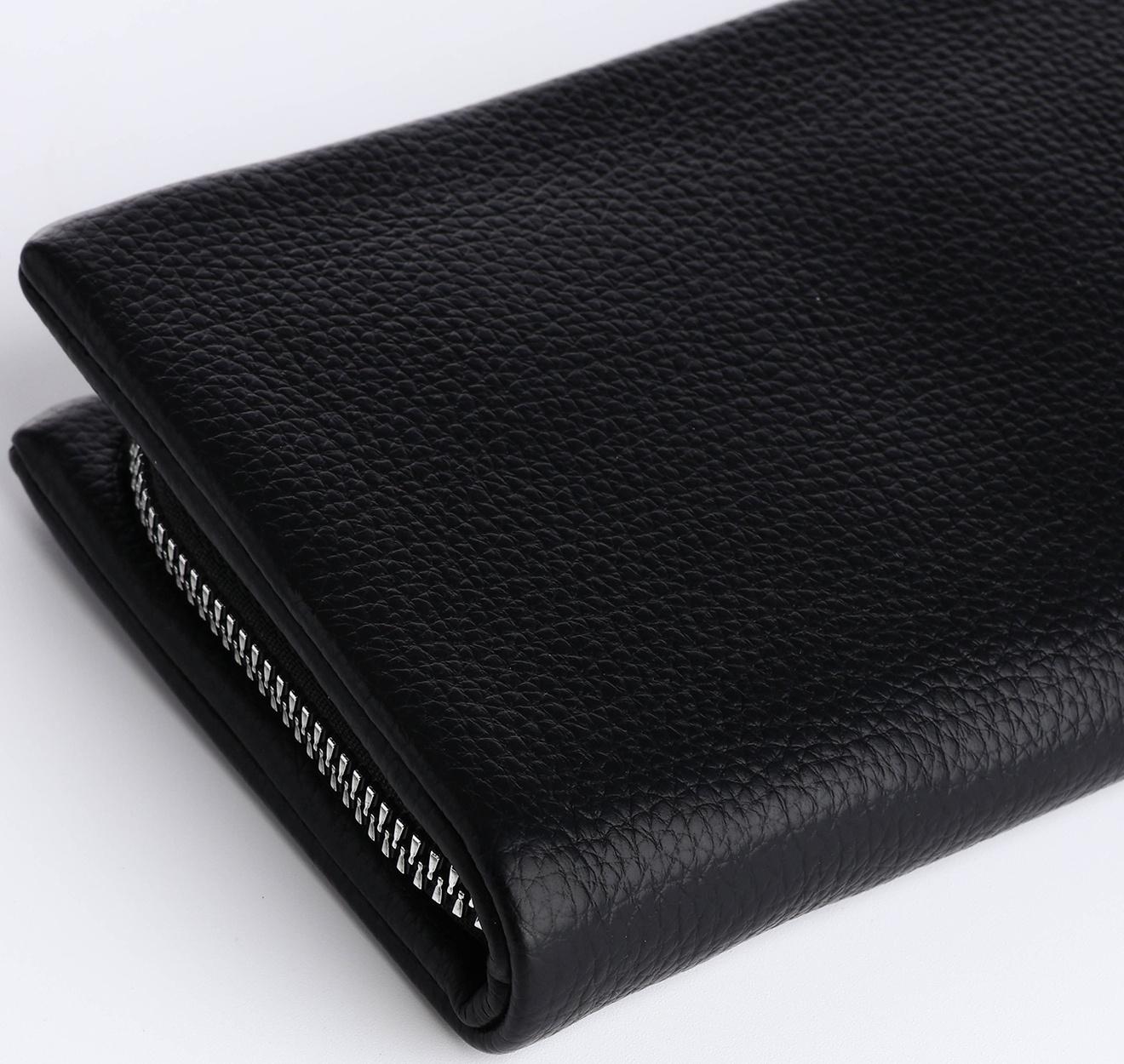 Кошелёк на молнии, цвет чёрный