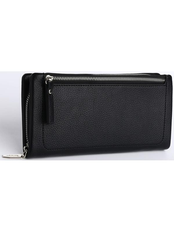 Кошелёк на молнии, цвет чёрный
