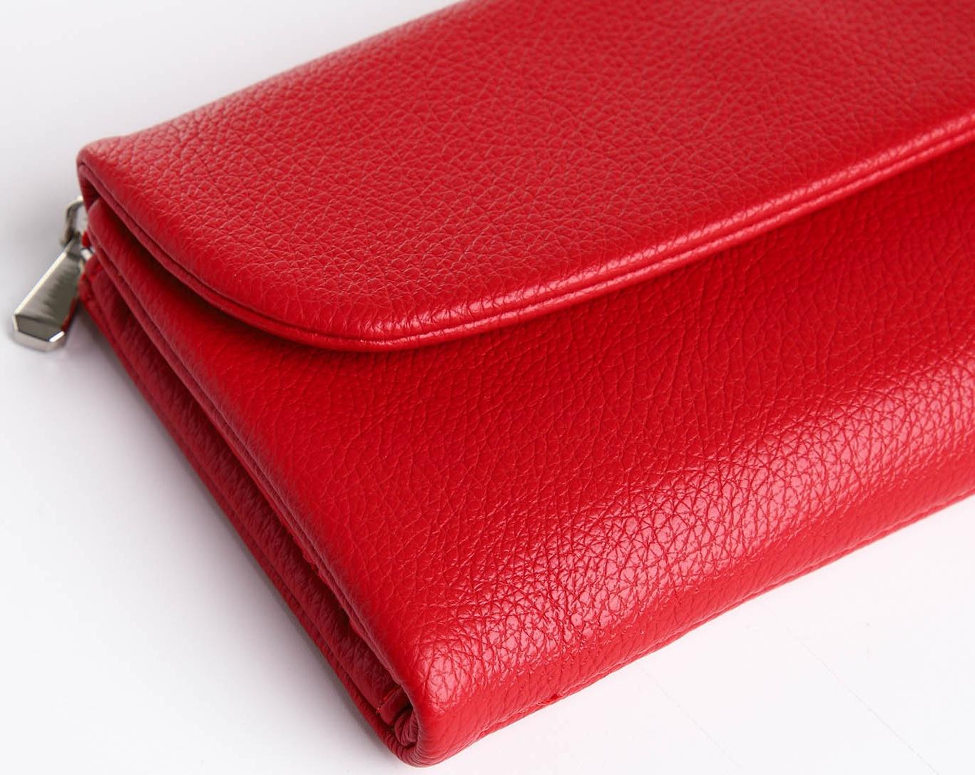 Кошелёк на магните, цвет красный