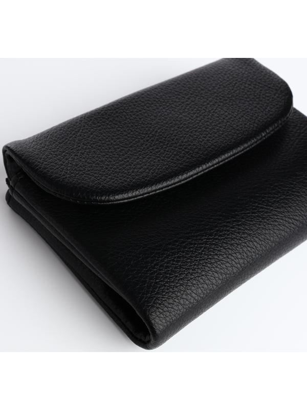 Кошелёк на магните, цвет чёрный