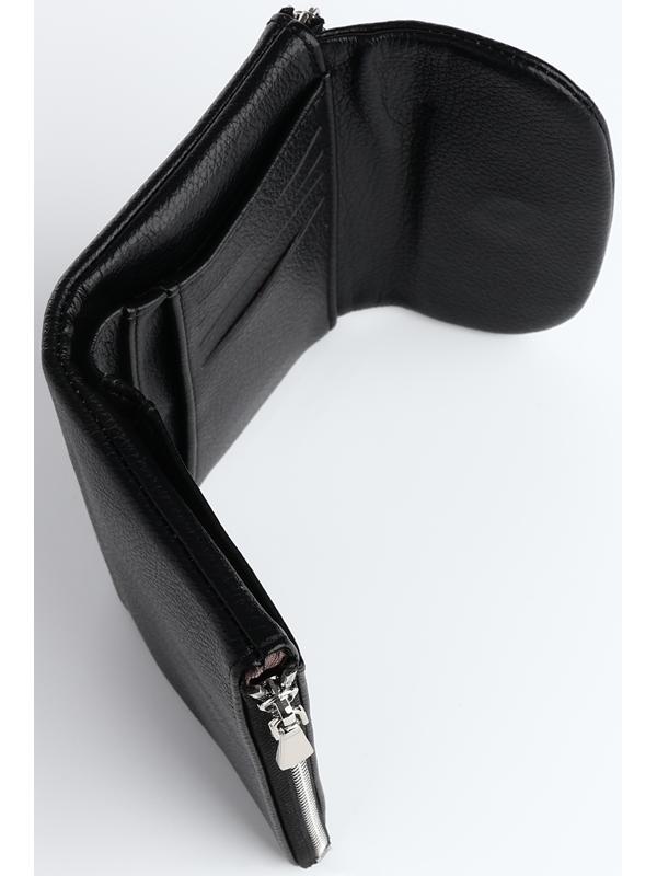 Кошелёк на магните, цвет чёрный