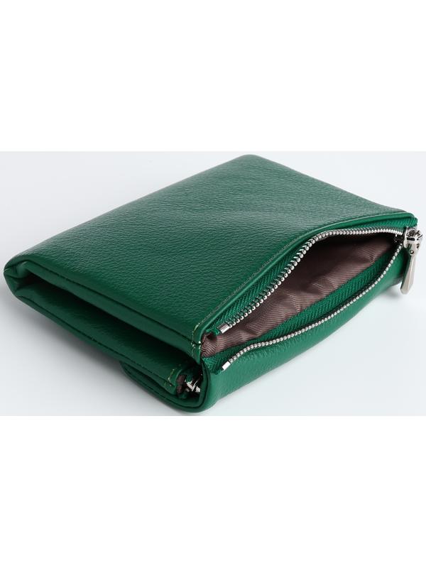 Кошелёк на магните, цвет зелёный