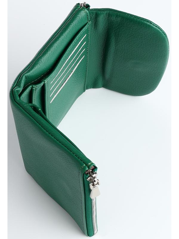 Кошелёк на магните, цвет зелёный