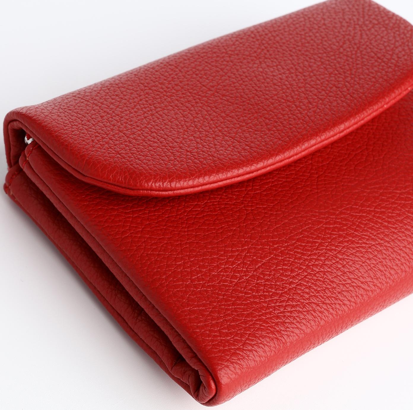 Кошелёк на магните, цвет красный