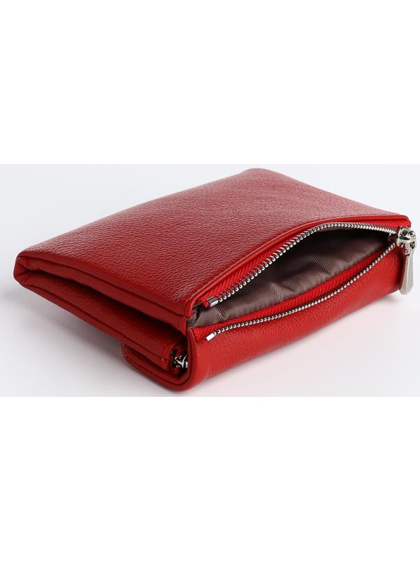 Кошелёк на магните, цвет красный