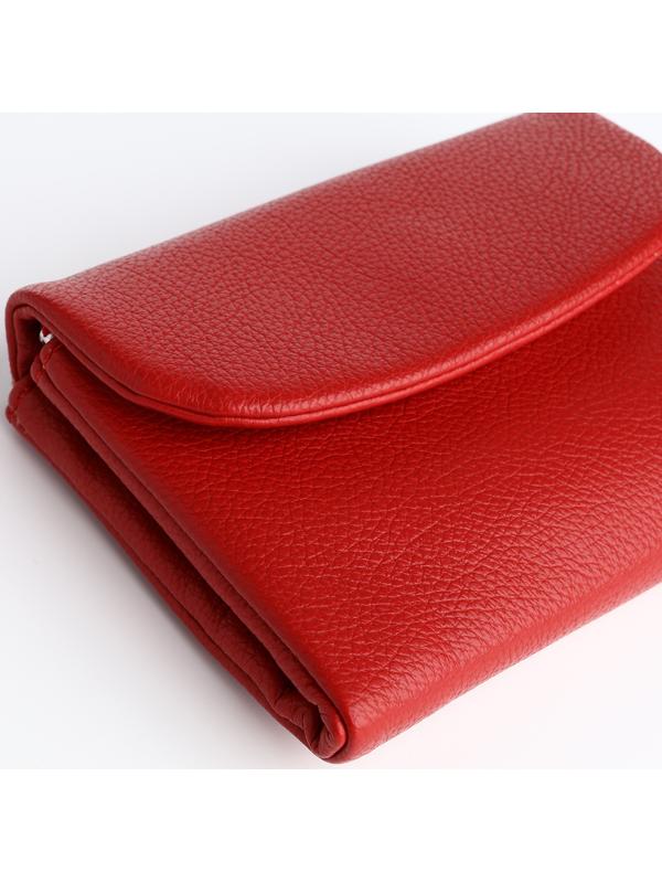 Кошелёк на магните, цвет красный