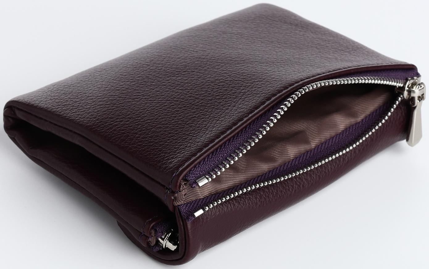 Кошелёк на магните, цвет фиолетовый