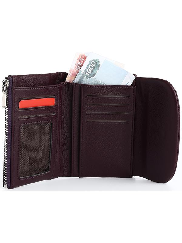 Кошелёк на магните, цвет фиолетовый