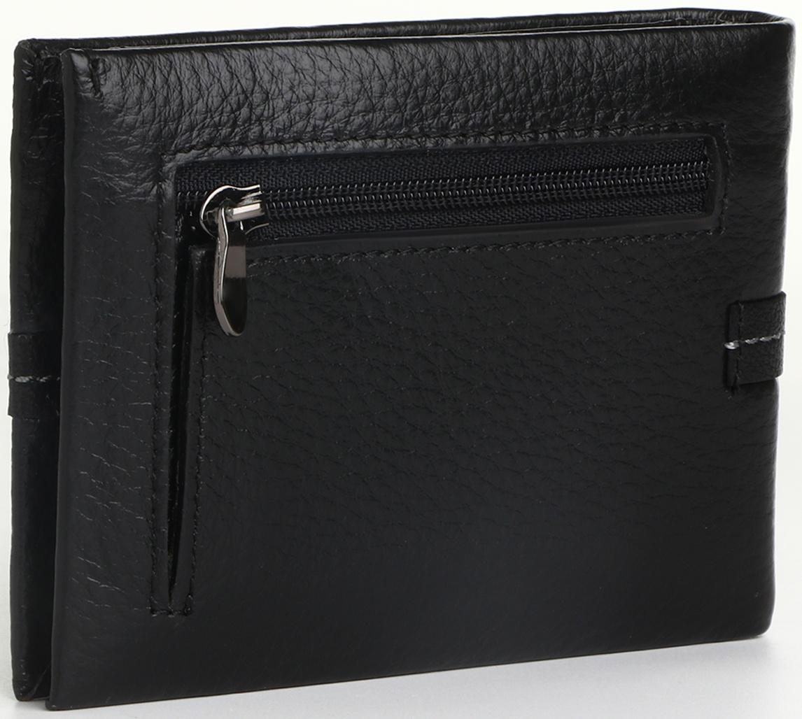 Портмоне на магните, зажим для купюр, отделение для сим-карт, цвет чёрный