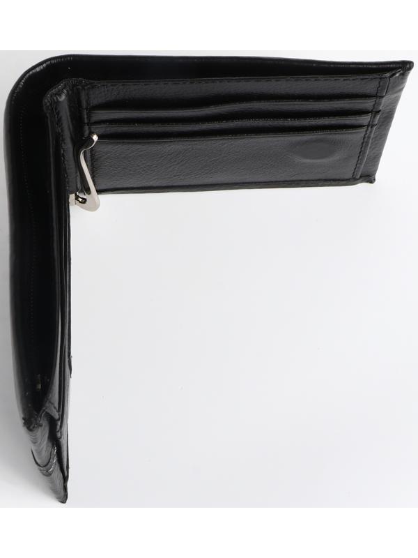 Портмоне на магните, зажим для купюр, отделение для сим-карт, цвет чёрный