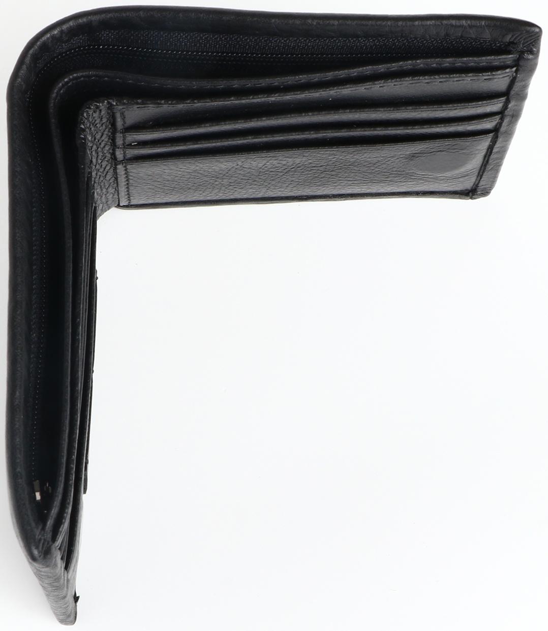 Портмоне на магните, зажим для купюр, отделение для сим-карт, цвет чёрный