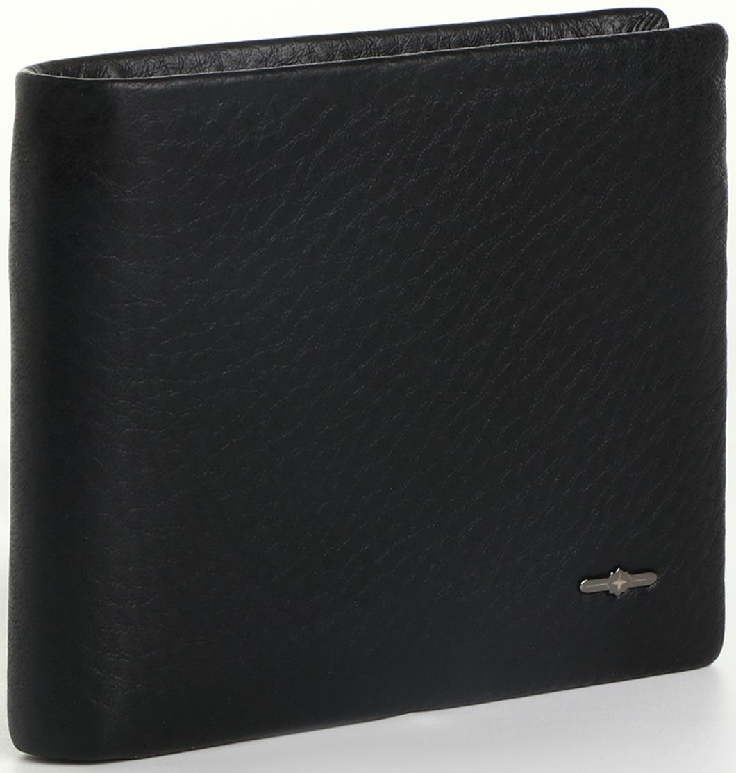 Портмоне на магните, зажим для купюр, отделение для сим-карт, цвет чёрный