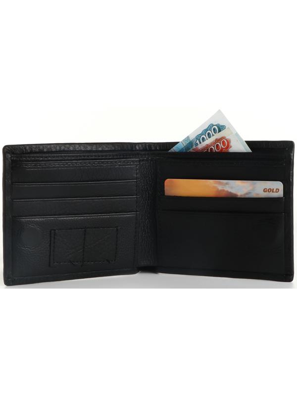 Портмоне на магните, зажим для купюр, отделение для сим-карт, цвет чёрный