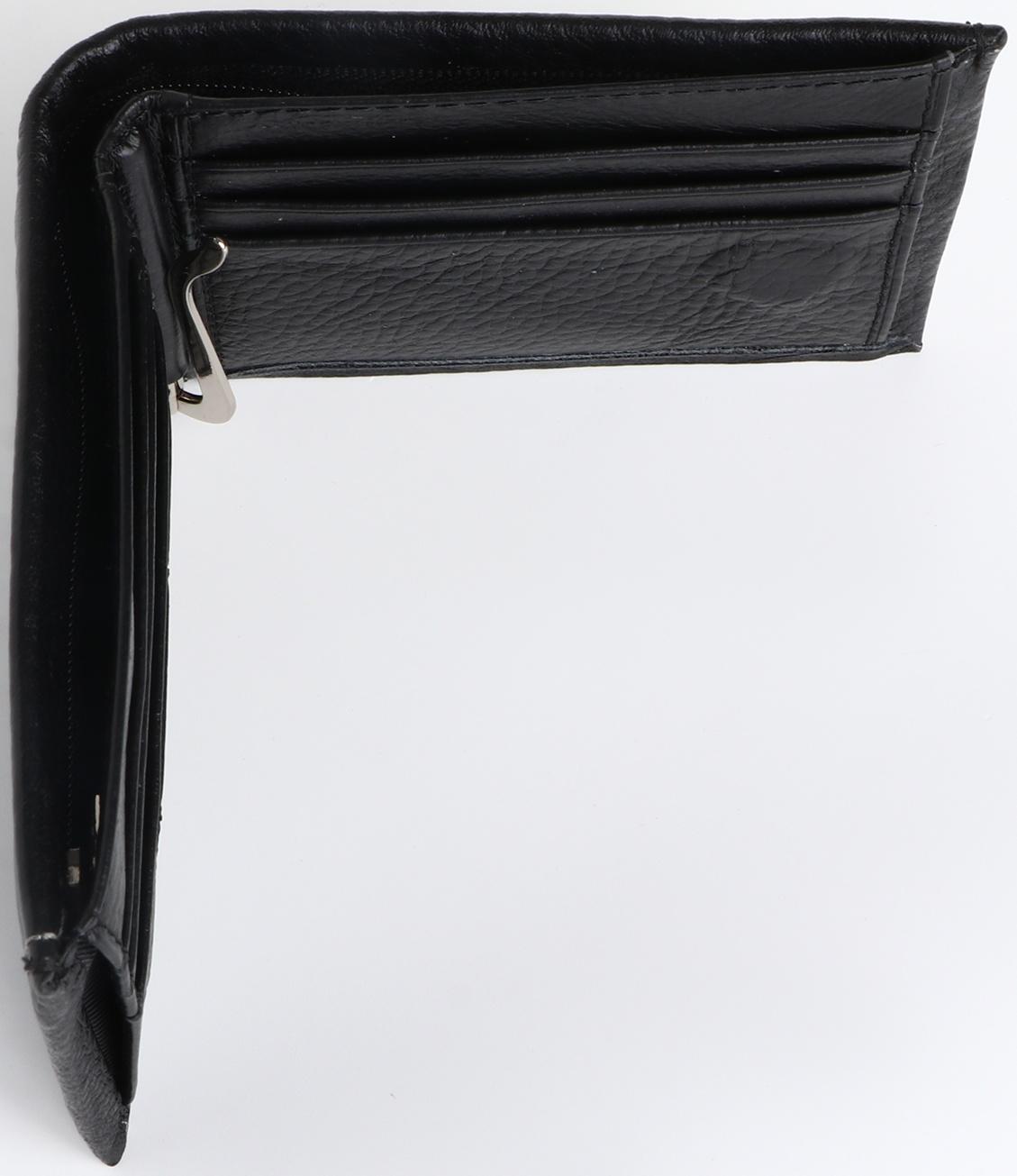 Портмоне на магните, зажим для купюр, отделение для сим-карт, цвет чёрный