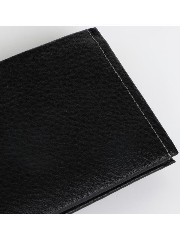 Портмоне на магните, зажим для купюр, отделение для сим-карт, цвет чёрный