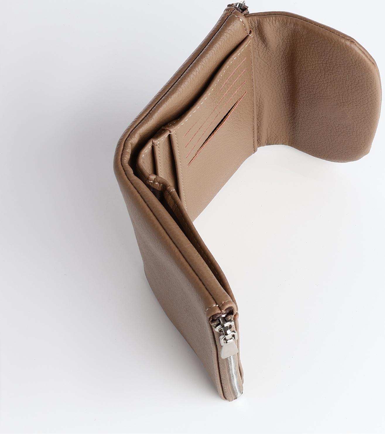 Кошелёк на магните, цвет бежевый