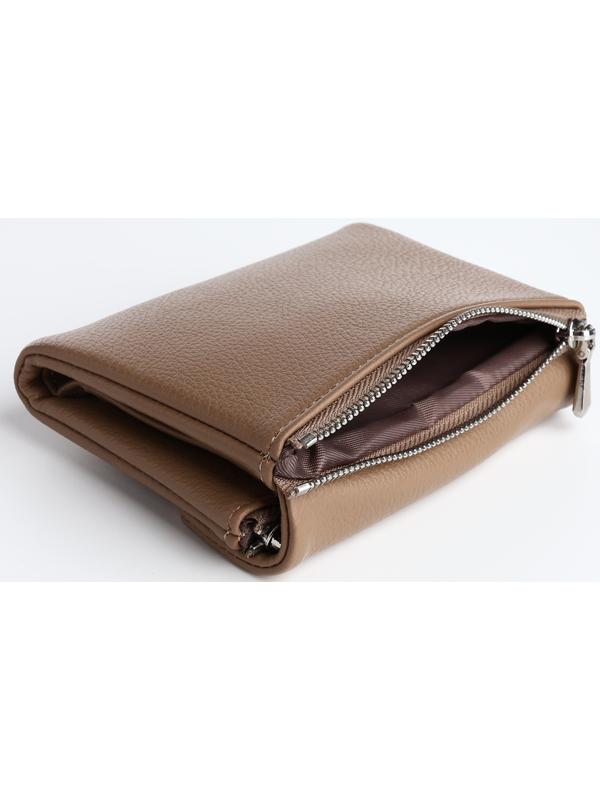 Кошелёк на магните, цвет бежевый