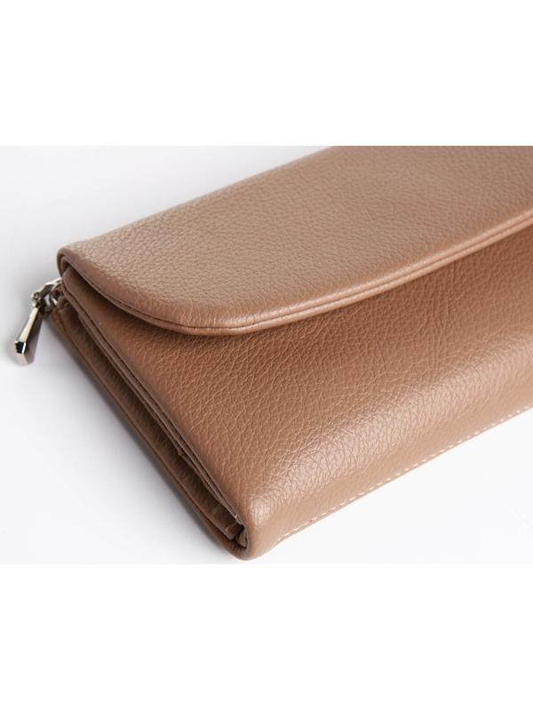 Кошелёк на магните, цвет бежевый