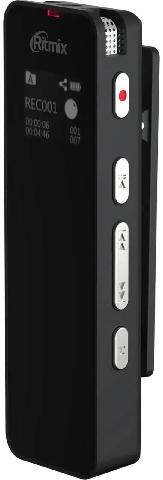 Диктофон RITMIX RR-880, 16Гб, APE, MP3, WMA, FLAC, WAV, Jack 3.5, 400 мАч, micro USB,черный