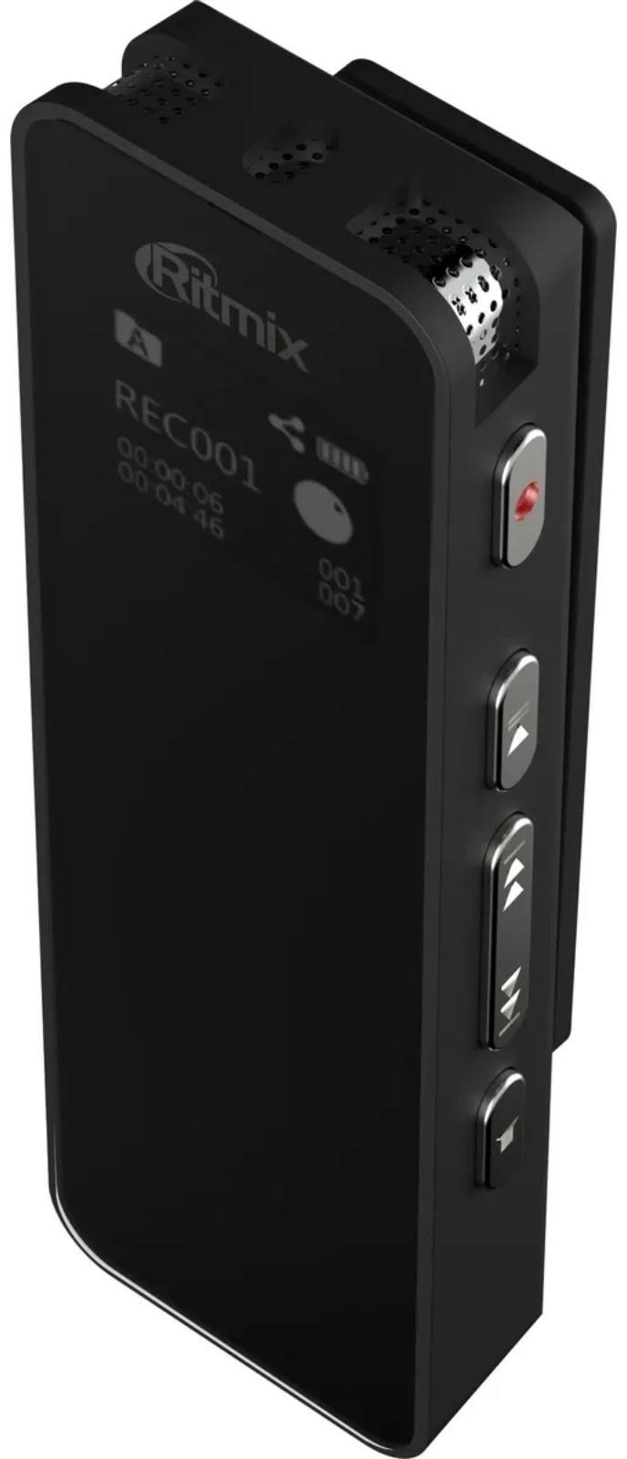 Диктофон RITMIX RR-880, 16Гб, APE, MP3, WMA, FLAC, WAV, Jack 3.5, 400 мАч, micro USB,черный