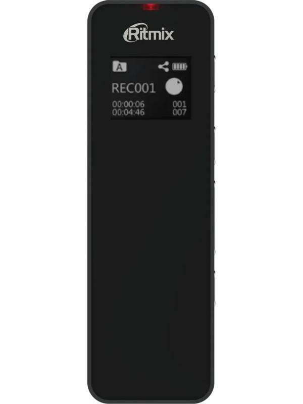 Диктофон RITMIX RR-880, 16Гб, APE, MP3, WMA, FLAC, WAV, Jack 3.5, 400 мАч, micro USB,черный