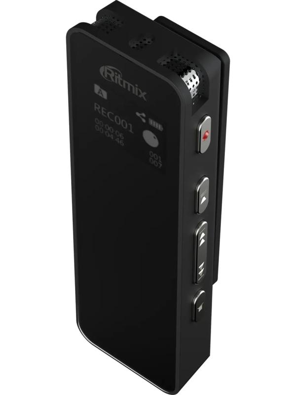 Диктофон RITMIX RR-880, 16Гб, APE, MP3, WMA, FLAC, WAV, Jack 3.5, 400 мАч, micro USB,черный