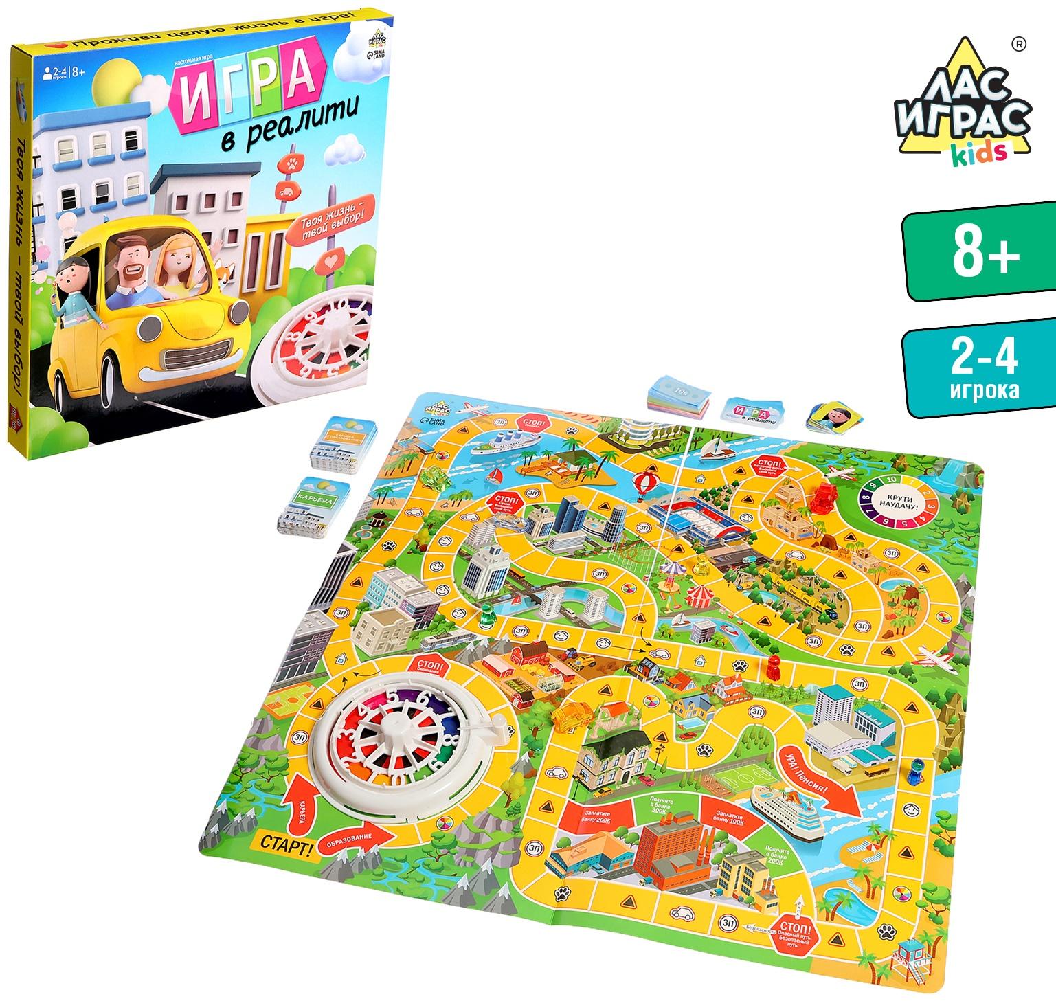 Настольная игра «Игра в реалити!», 2-4 игрока, 8+