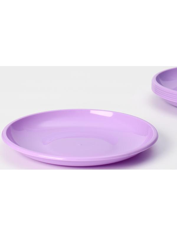 Набор посуды для пикника на 6 персон «Все за стол – 2», 52 предмета, цвет микс