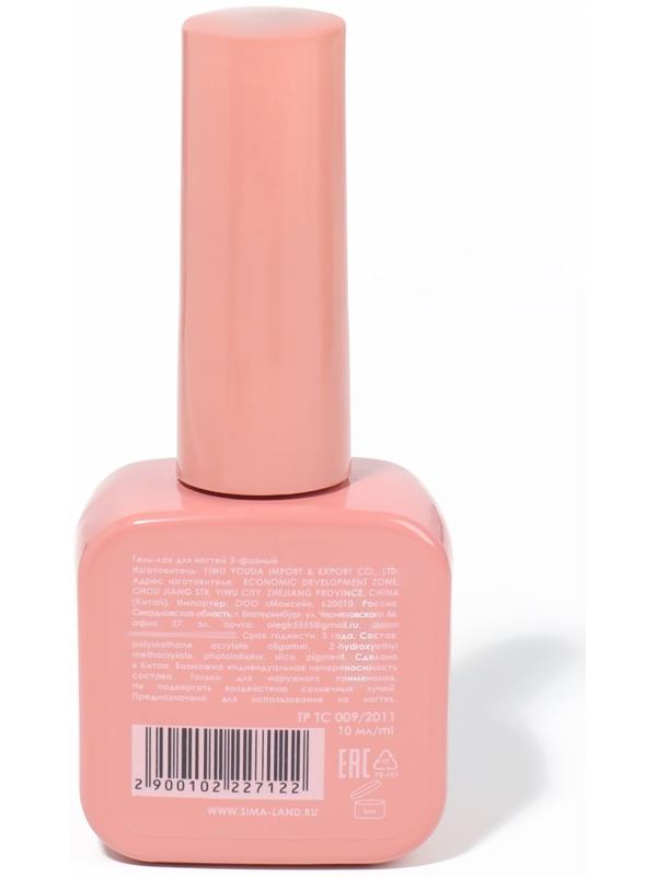 Гель лак для ногтей «COLOR CHROME», 3-х фазный, 10 мл, LED/UV, цвет (64)