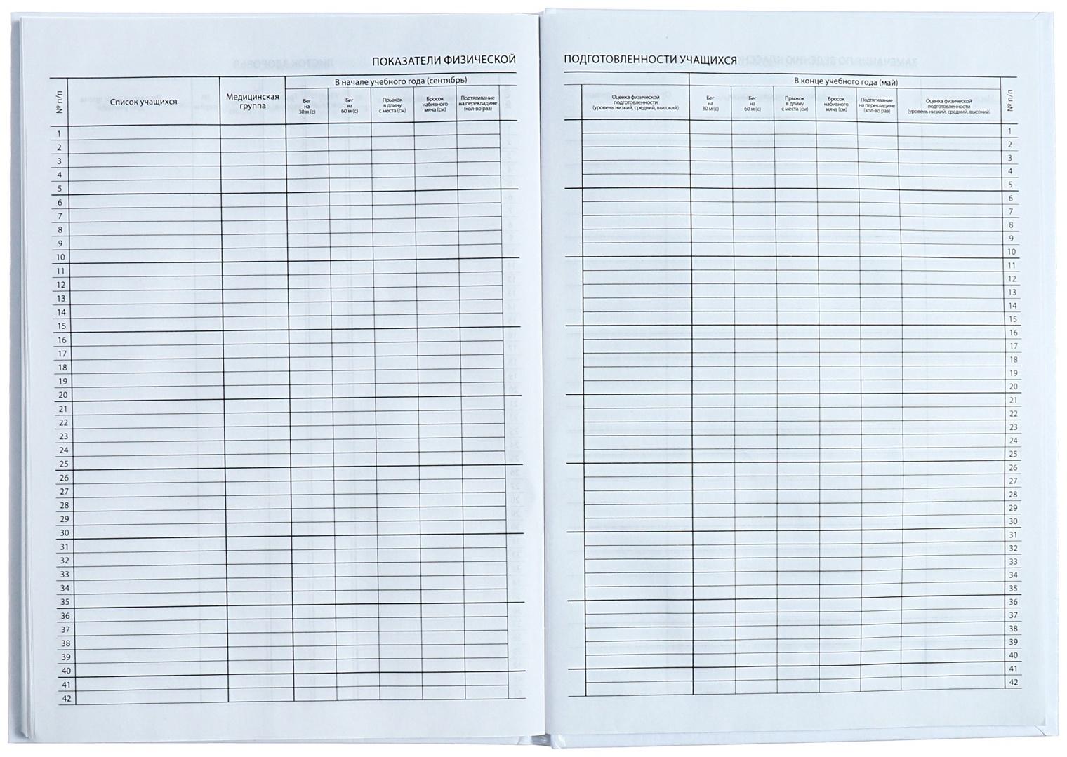 Классный журнал для 1-11 классов А4, 96 листов, твёрдая обложка, белый блок