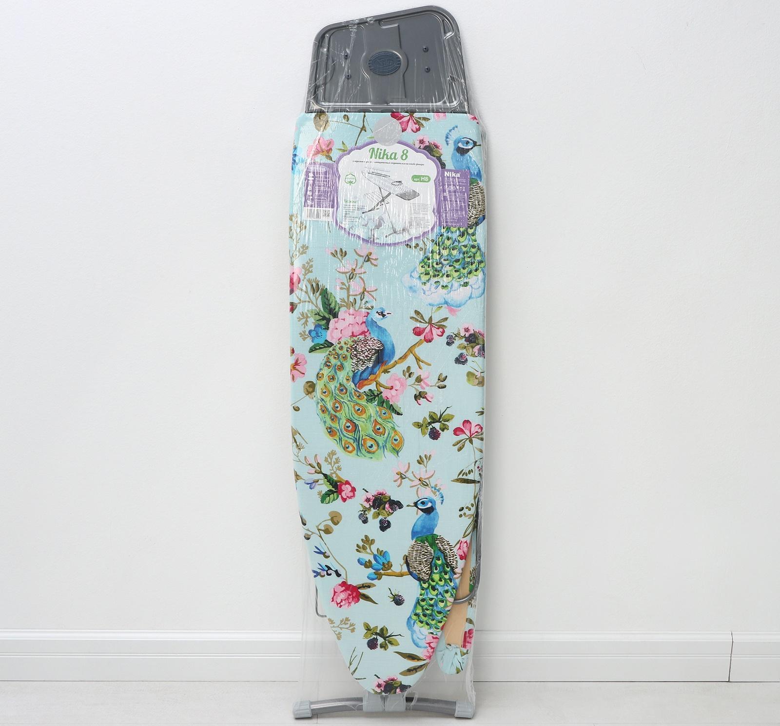 Доска гладильная Nika «Ника 8», 122×40 см,  высота до 90 см, европодставка, рисунок микс