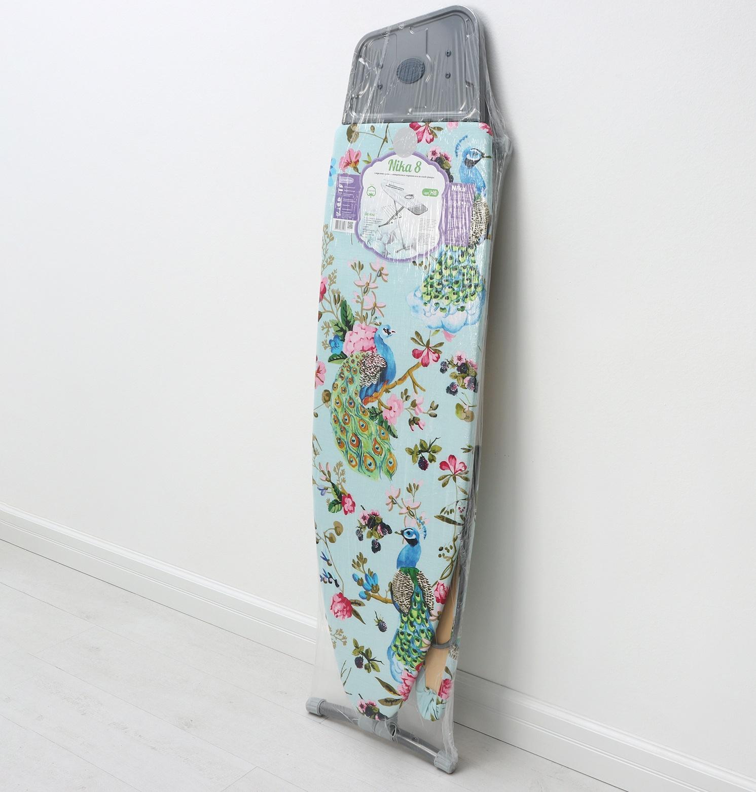 Доска гладильная Nika «Ника 8», 122×40 см,  высота до 90 см, европодставка, рисунок микс