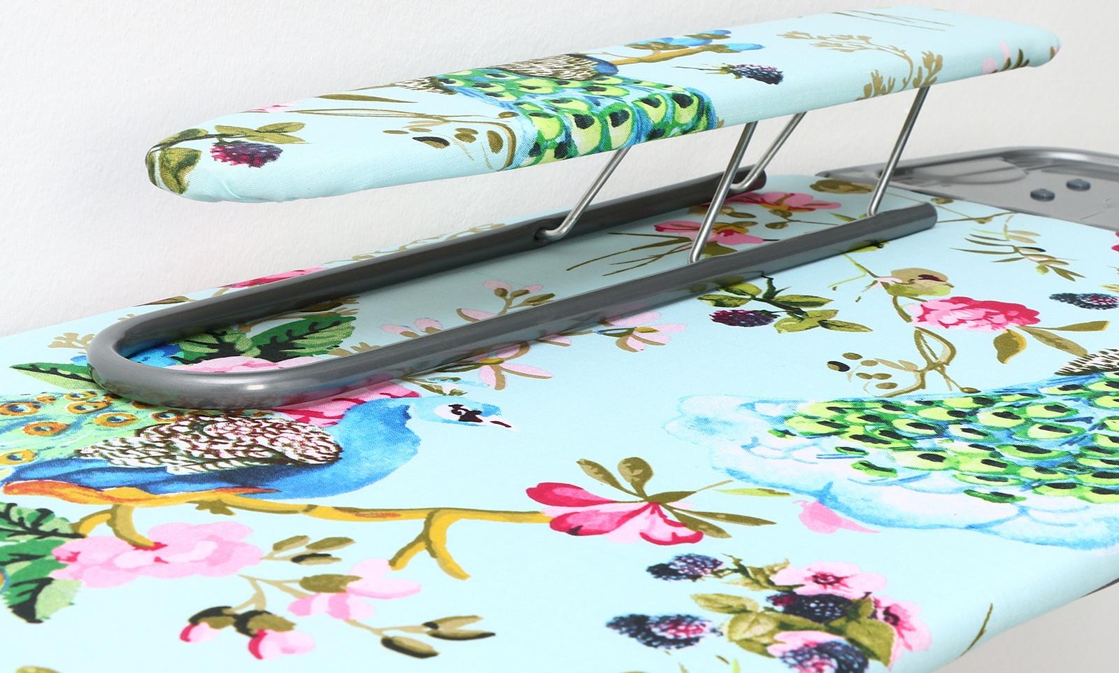 Доска гладильная Nika «Ника 8», 122×40 см,  высота до 90 см, европодставка, рисунок микс